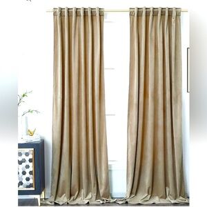 Velvet curtains